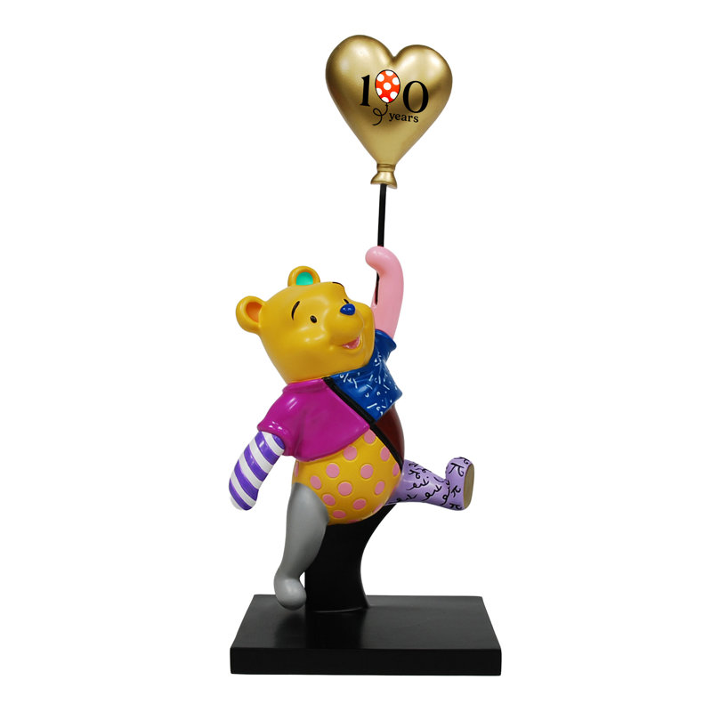 Figurine Enesco Disney BRITTO Winnie l'ourson avec ballon édition limitée 100ème anniversaire 8,5 pouces