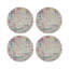 Coco Pink Vegan Leather Round Coasters-684299905