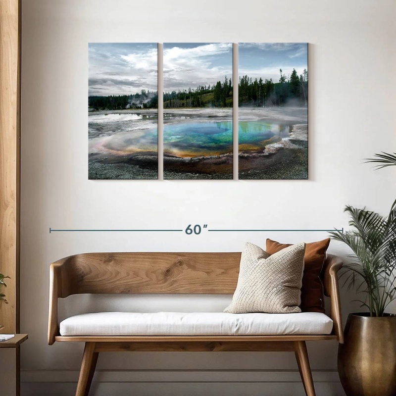 Alvord Thermal Basin In Yellowstone, 28" H x 45" W
