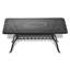 Ensemble de salle à manger 5 pièces en aluminium coulé résistant aux intempéries, comprenant 4 chaises pivotantes et une table rectangulaire avec cadre noir-626737314