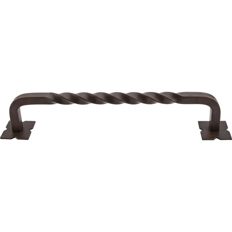 Twist 8" Center to Center Appliance pull, Patina Black, 12" Center to Center