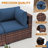 Ceilia Wicker 6 - Person Modular Patio Conversation Set with Cushions-2087658342