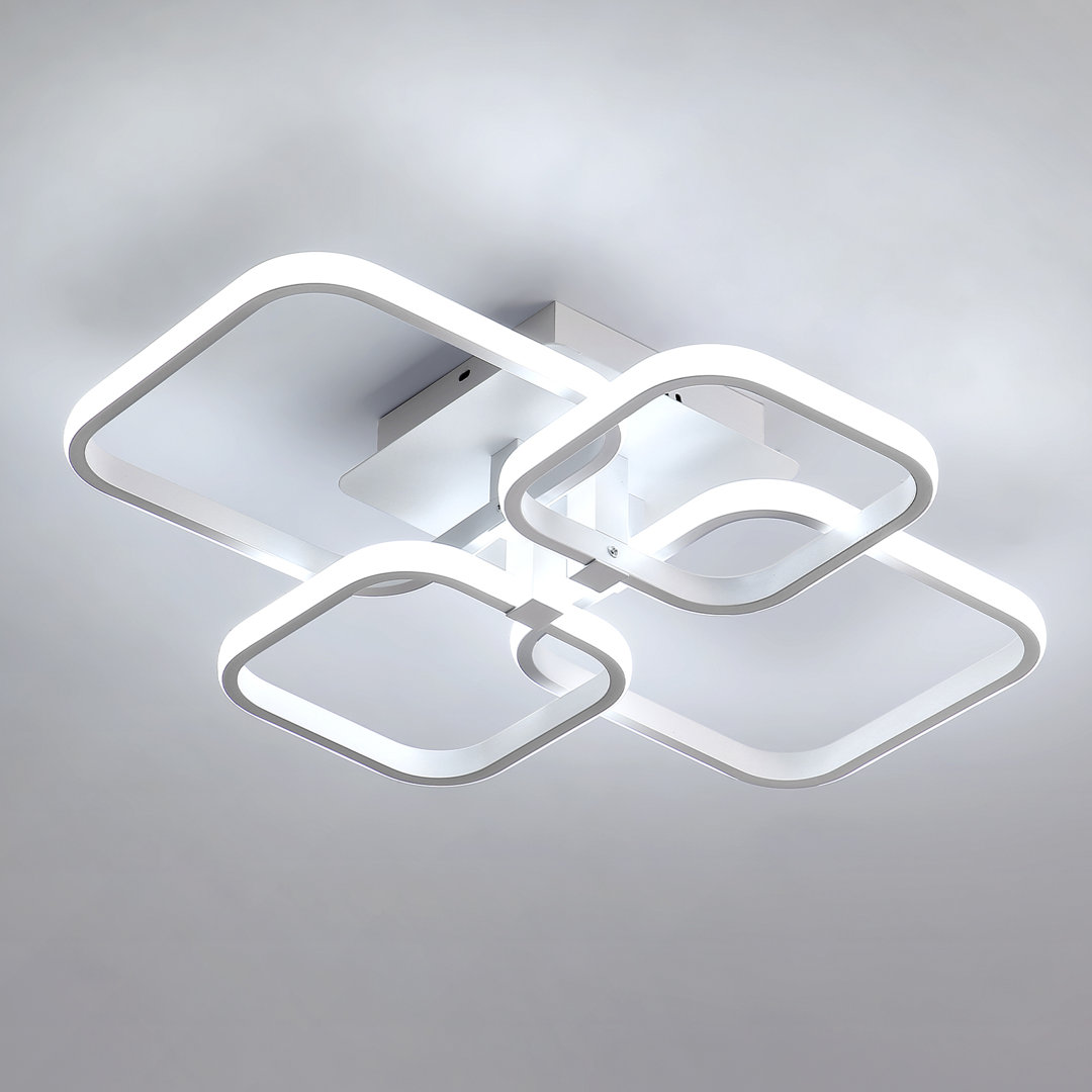 Hessville 4-Light  58cm LED Flush Mount Ceiling Light