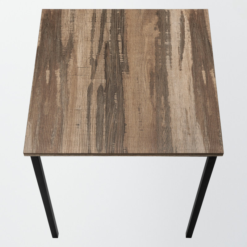 Eliane 3 Piece Modern Table Set Brown Reclaimed Laminate, 21.70'' H X 17.81'' W X 17.84'' D