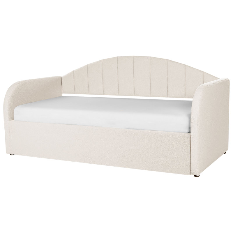 Vouvant Upholstered Storage Bed, Beige