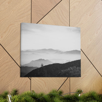 «Misty Mountains Forest Nature Wilderness», photographie sur toile