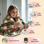 Couverture polaire en flanelle JYK pour lit simple, motif sapin de Noël, légère, respirante, douce et chaude en microfibre pelucheuse, 152 x 203 cm-134981428