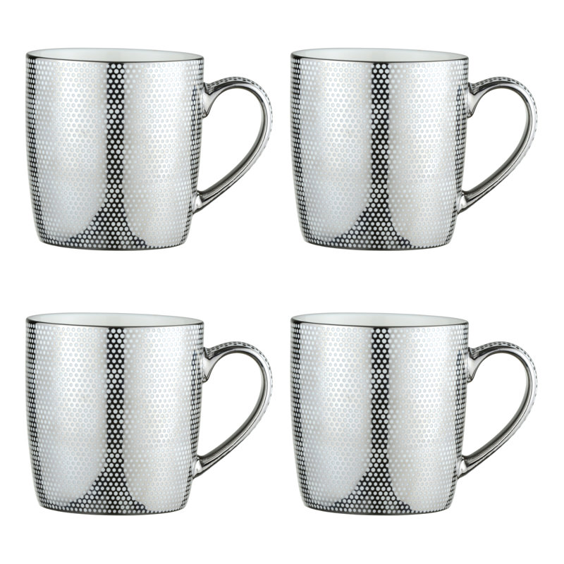 Dots Mugs, Platinum