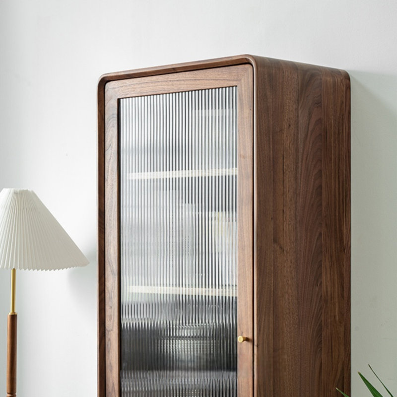 Simple and Classic Solid Wood Display Cabinet