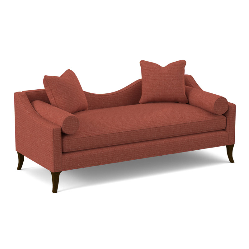 Audrey Chaise Lounge, American Walnut, Venice Navy 100% Polyester