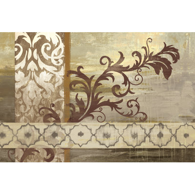 Brown Swirly 2 - Wrapped Canvas Painting