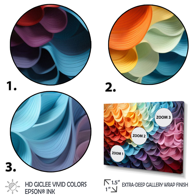 Opt Optic Elixir I sur impression sur toile, Cadre flottant doré, H 12 po x l 20 po x P 1 po