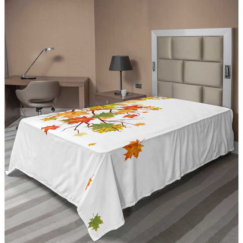 Drap-housse Ambesonne, Drap plat pour lit simple