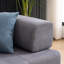 Canapé modulaire en velours côtelé convertible Cozyform avec repose-pieds et coussins, canapé-lit modulaire en forme de L, canapé nuage désossé pour meubles de salon, beige-1460748320-1460748327