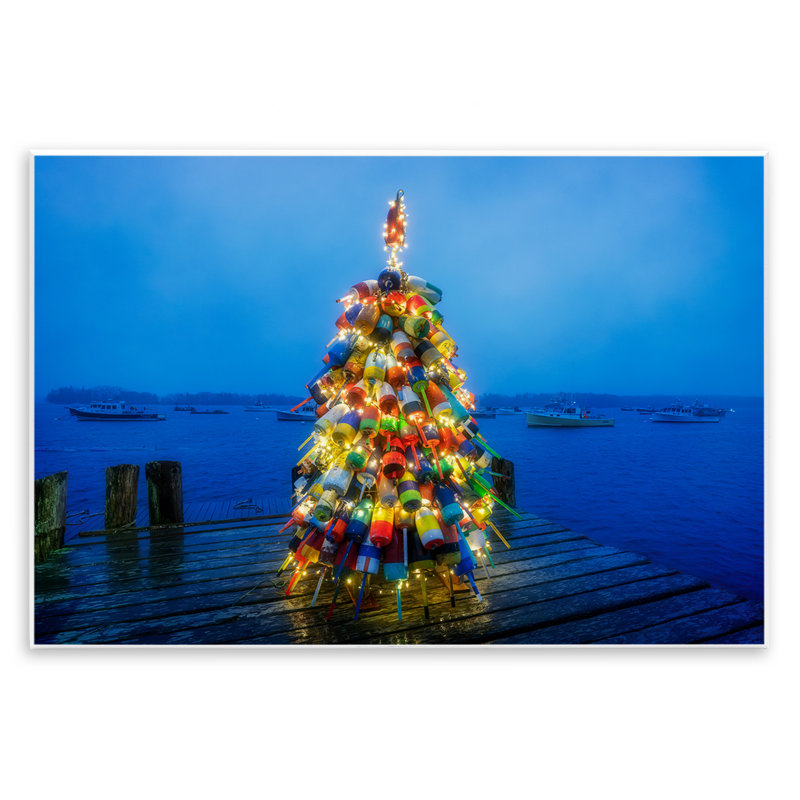 «Lit Bouys Christmas Tree» par Rick Berk, H 13 po x l 19 po
