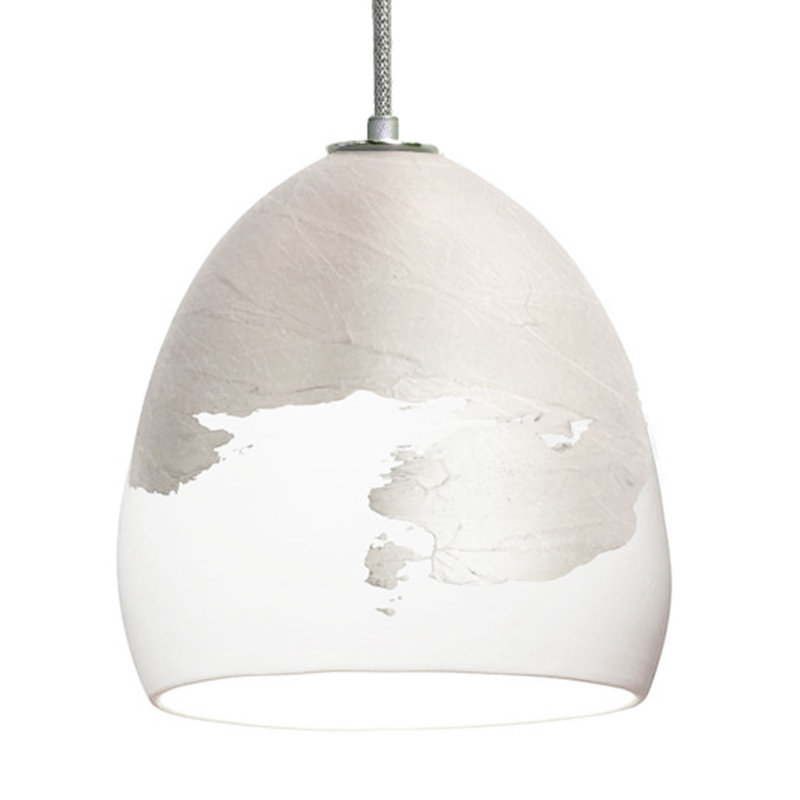 Architect 1 - Light Pendant, White & Nickel Ombre, LED Bulb Included, UL Listed for Dry Locations