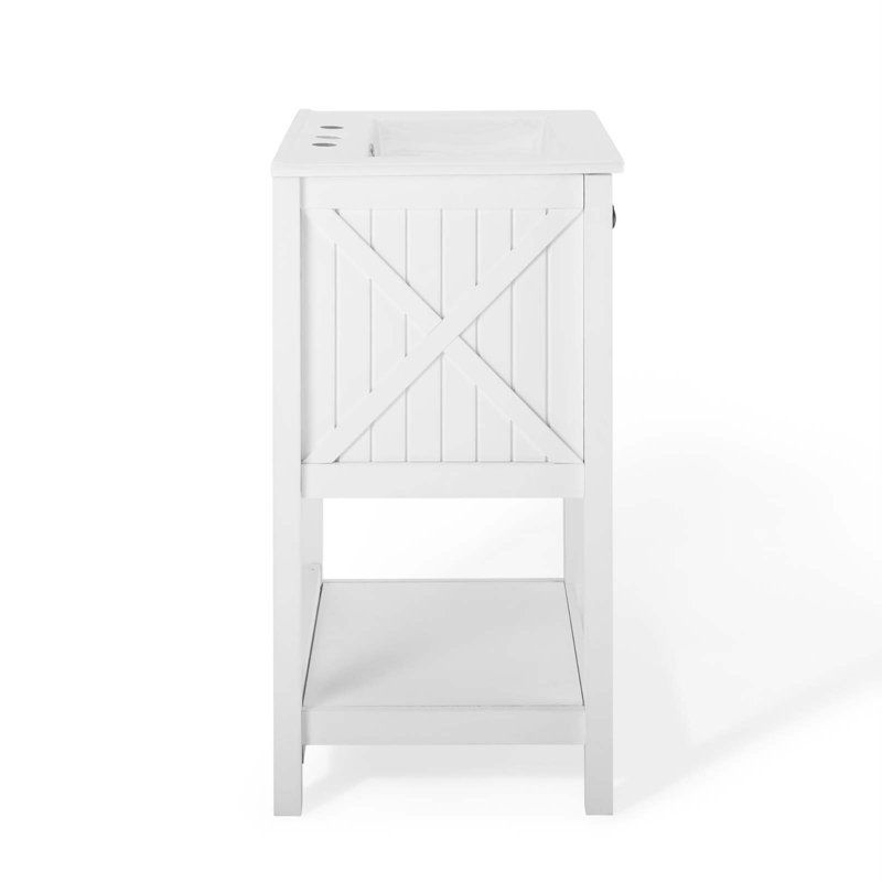 Steam 24" Bathroom Vanity, White