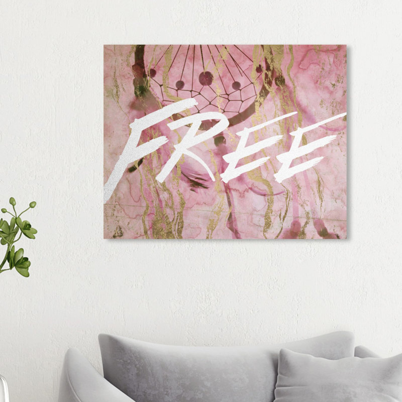 « free », art sur toile Lundys, H 20 po x l 24 po x P 1,5 po