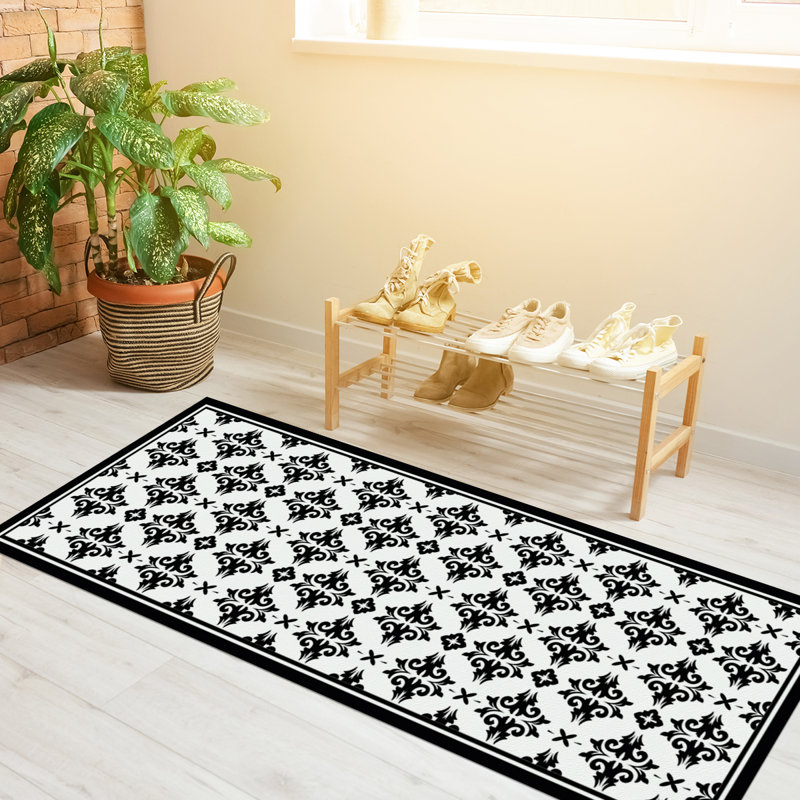 Davanti Vinyl Floor Mat - Alhambra Gardens Collection, Runner 2' x 5'