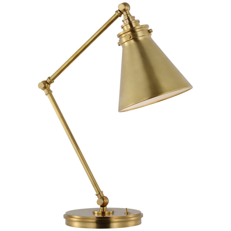 Parkington Desk Table Lamp, Antique-Burnished Brass