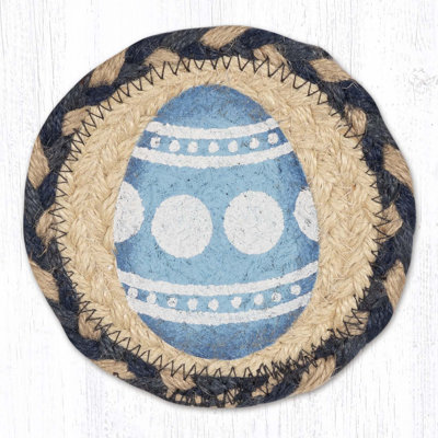  IC-879 Blue Egg Printed Coaster 5"x5"