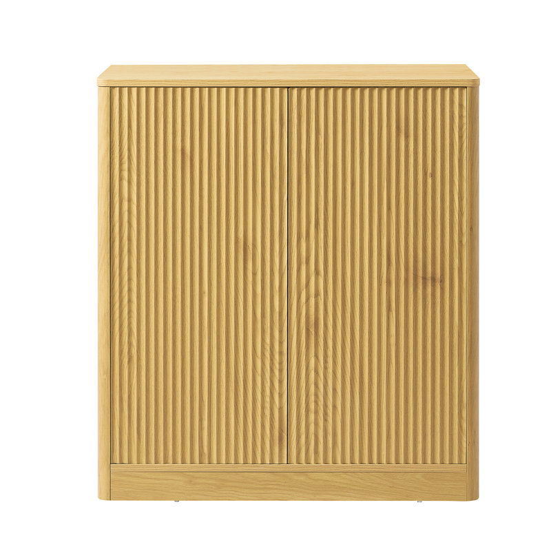Buffet 31,5 pouces Modern Wavy, Naturel