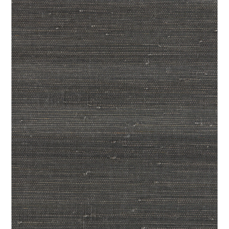 Natural Textures Grass Cloth Wallpaper Roll, Anthracite
