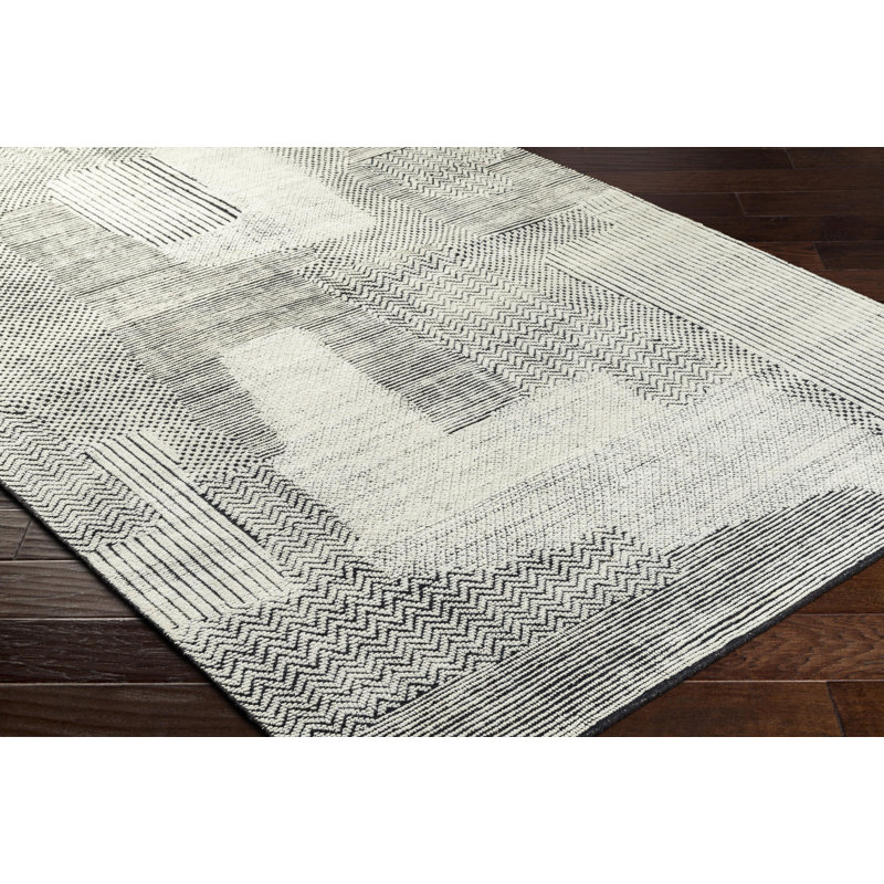 Tunus Wool Abstract Area Rug, Rectangle 8' x 10'