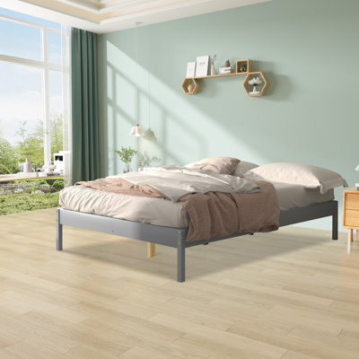 Solid Wood Modern Platform Bed Frame