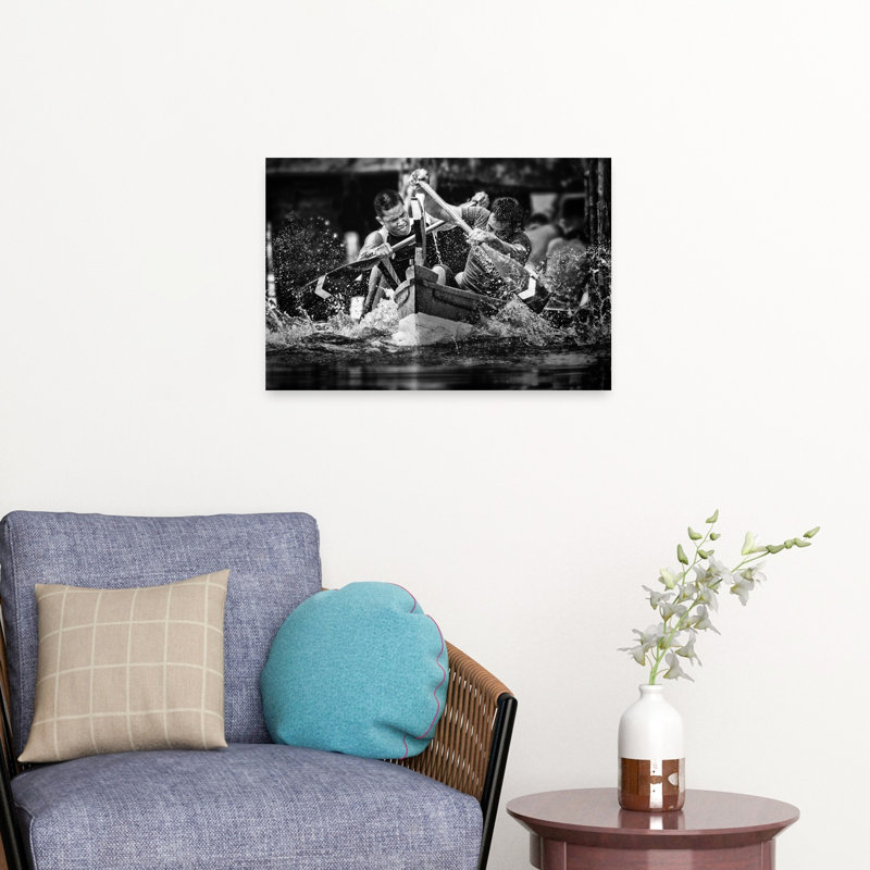 " Intense Boat Race Contemporary Wall Art Print " by Rooswandy Juniawan, 16" H x 24" W