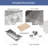 30X21x9 Inch Kitchen Sink Stainless Steel - X-Shaped Water Guide For Smooth Drain Look With Dish Grid & Drying Rack
