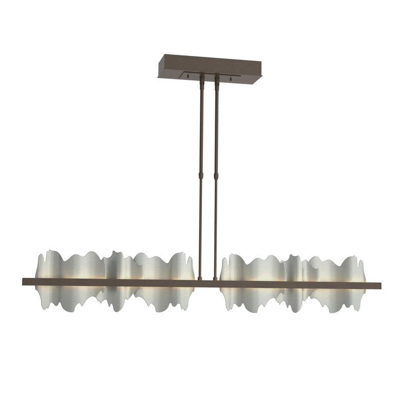 Hildene 1 - Light Unique Linear LED Pendant, Bronze, Vintage Platinum