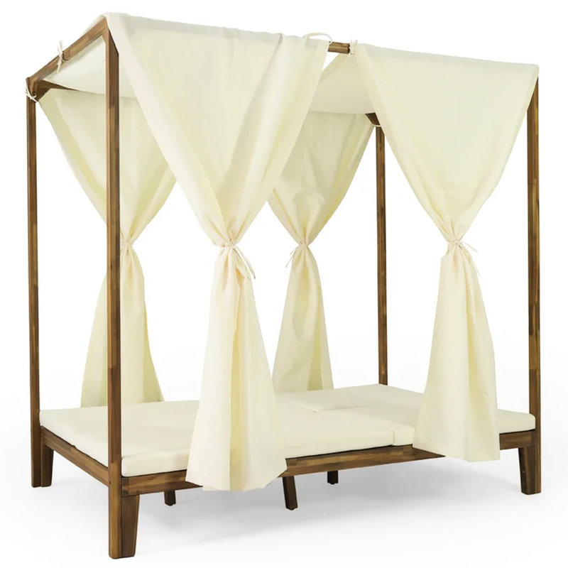 Lit de jour avec attrait extérieur, caractéristiques imperméables, salon, meubles structurés, accessoires, salons confortables, fabrication en bois massif