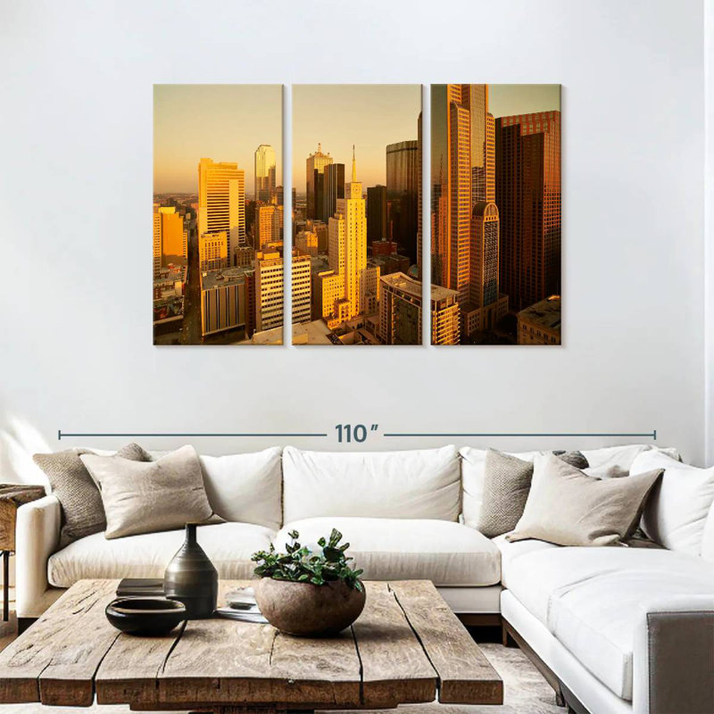 Lilie Dallas City Buildings, H 48 po x l 74 po