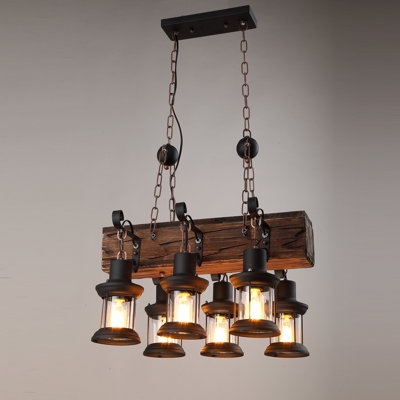 Luminaire suspendu pour îlot de cuisine 6 lumières Wyon