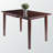 Bacourt Solid Wood Extendable Dining Table in Walnut Brown Finish, 29" H X 47.5" W X 30" D