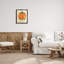 «Thankful Orange Pumpkin Leaf Botanicals Autumn Plants» par Heather McLaughlin, reproduction sur toile flottante-92350999-92351000