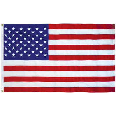 EverStrong Series Embroidered American US Flag Polyester House Flag
