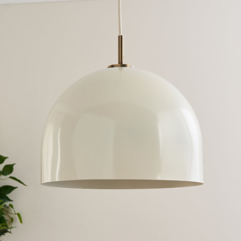1 - Light Pendant, Colourful, Cream Paint
