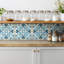 Chandita 30 x 30cm PVC Tile in Matte Blue