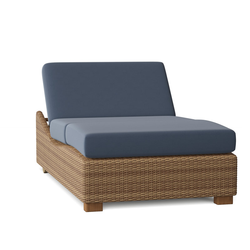Montecito Outdoor Chaise Lounge, Spectrum Denim Sunbrella® Plainweave