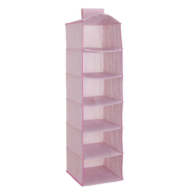 Rangement à 6 tiroirs pour enfants avec 2 tiroirs Delta, rose, Rose
