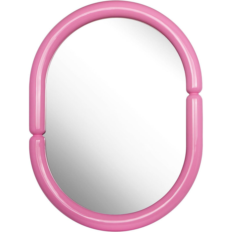 Pietri Solid Wood Oval Wall Mirror