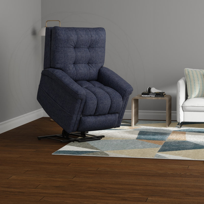 Fauteuil électrique en velours velours avec port USB