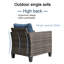 Chaise de patio avec coussin Grano-499905146