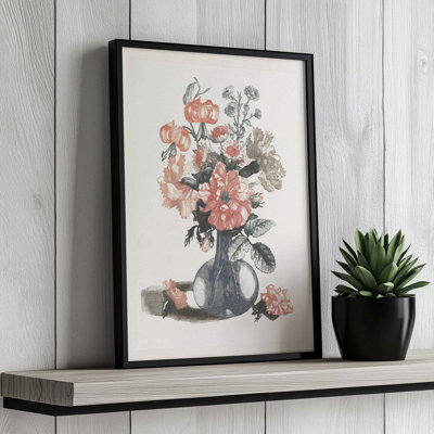 Five Prints Of Flowers In Vase By Shopability Canvas Art Print