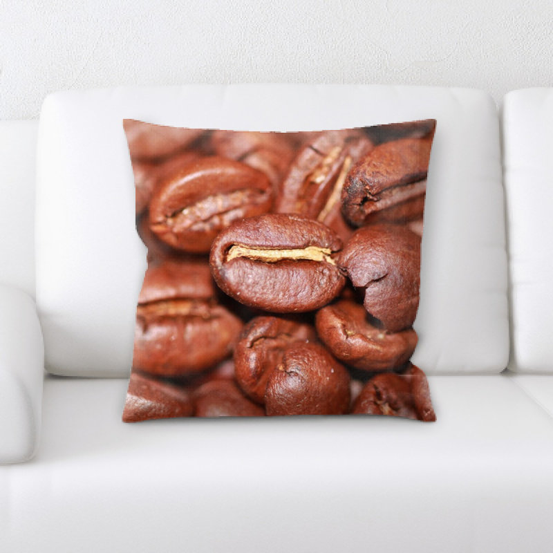 Coussin décoratif café