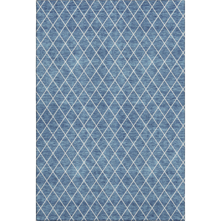 Premium Machine Washable Prisco Denim Rug