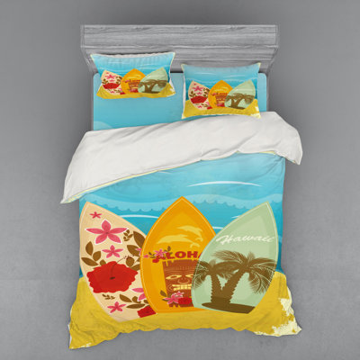 Tiki Coastal Duvet Cover