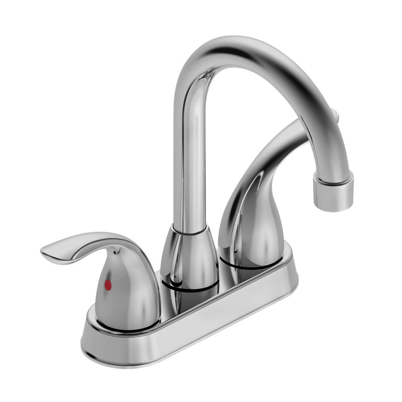Robinet de lavabo de salle de bain H 12 po, Chrome chrome